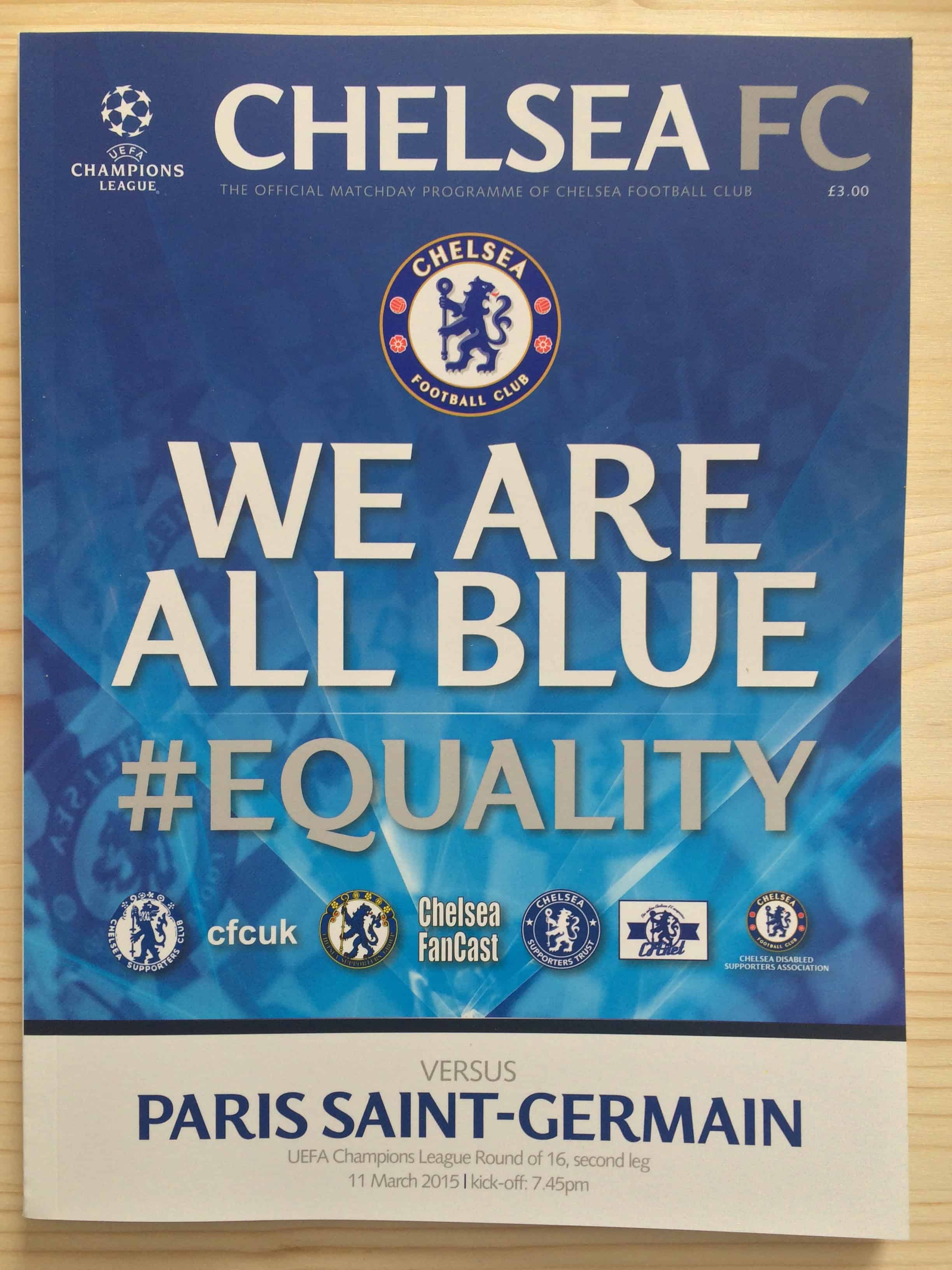 Chelsea FC v Paris St Germain (P.S.G)